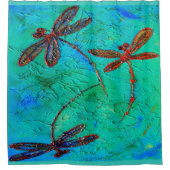 Dragonfly Dance Duschvorhang (Vorderseite)