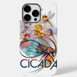 "Dragonfly Dance: Eine lebendige Cicada-Kompositio Case-Mate iPhone 14 Pro Max Hülle
