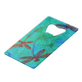 Dragonfly Dance Geldkarten Flaschenöffner (Vorderseite Schrägansicht)