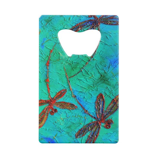 Dragonfly Dance Geldkarten Flaschenöffner (Rückseite)