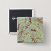 Dragonfly Dance Gold Button (Vorne & Hinten)