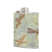 Dragonfly Dance Gold Flachmann (Links)