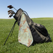 Dragonfly Dance Gold Golf Handtuch (Gras)