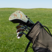Dragonfly Dance Gold Golf Head Cover Headcover (In SItu)