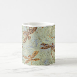 Dragonfly Dance Gold Kaffeetasse