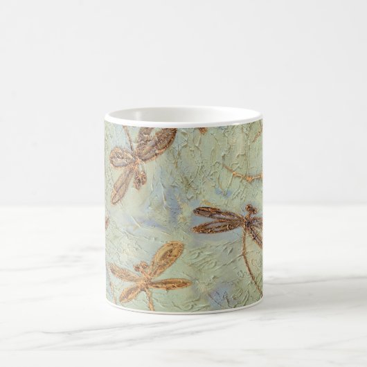 Dragonfly Dance Gold Kaffeetasse (Mittel)