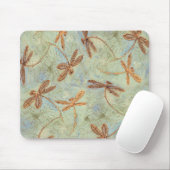 Dragonfly Dance Gold Mousepad (Mit Mouse)