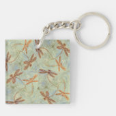 Dragonfly Dance Gold Schlüsselanhänger (Rückseite)