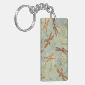 Dragonfly Dance Gold Schlüsselanhänger (Vorderseite links)