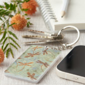 Dragonfly Dance Gold Schlüsselanhänger (Vorderseite rechts)