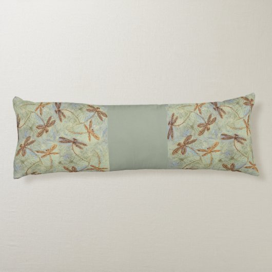 Dragonfly Dance Gold Seitenschläferkissen (Rückseite)