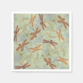 Dragonfly Dance Gold Serviette (Vorderseite)