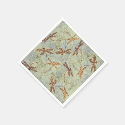 Dragonfly Dance Gold Serviette (Ecke)