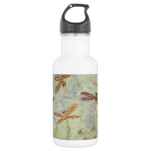 Dragonfly Dance Gold Trinkflasche