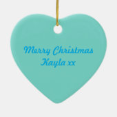 Dragonfly Dance Herz Weihnachtsschmuck Custom (Hinten)