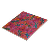 Dragonfly Dance Hot Fuchsia Fliese (Seite)