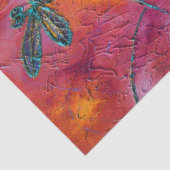 Dragonfly Dance Hot Fuchsia Seidenpapier (Detail)