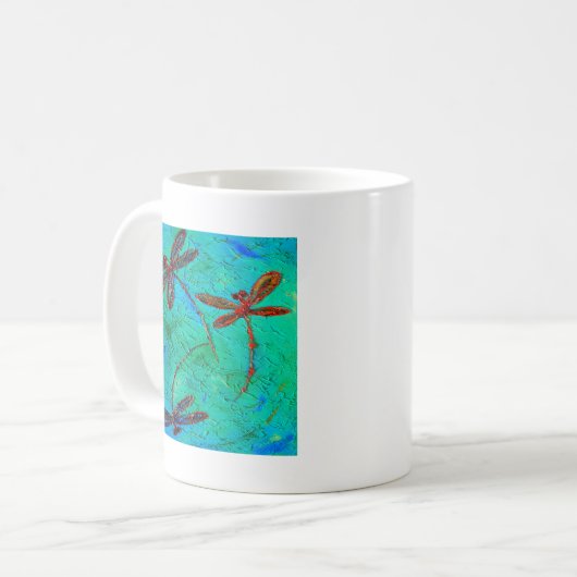 Dragonfly Dance Kaffeetasse (Vorderseite Links)