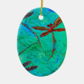 Dragonfly Dance Keramik Ornament (Vorne)