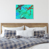 Dragonfly Dance Leinwanddruck (Insitu (Schlafzimmer))