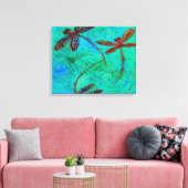 Dragonfly Dance Leinwanddruck (Insitu (Wohnzimmer))