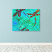 Dragonfly Dance Leinwanddruck (Insitu (Holzboden))