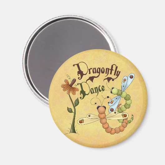 Dragonfly Dance Magnet (Vorderseite/Rückseite)