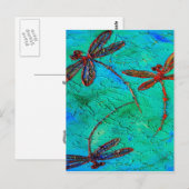 Dragonfly Dance Postkarte (Vorne/Hinten)