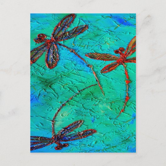 Dragonfly Dance Postkarte (Vorderseite)