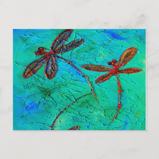 Dragonfly Dance Postkarte (Vorderseite)