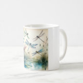Dragonfly Dance REF201 - Watercolor Kaffeetasse (VorderseiteRechts)