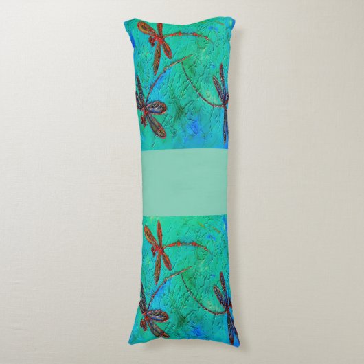 Dragonfly Dance Seitenschläferkissen (Vorderseite Vertikal)