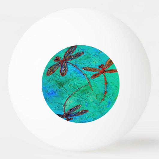 Dragonfly Dance Tischtennisball (Rückseite)