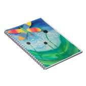 Dragonfly & Dandelion Wasserfarbe Notizblock (Rechte Seite)