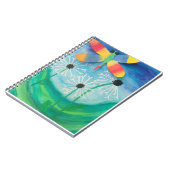 Dragonfly & Dandelion Wasserfarbe Notizblock (Linke Seite)
