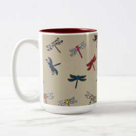 Dragonfly Dandy Coffee/Tee-Tasse Zweifarbige Tasse