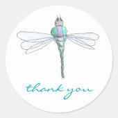 Dragonfly danke, Aufkleber (Vorderseite)