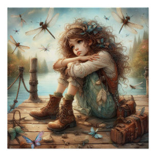 Dragonfly Day Dream 1 Poster