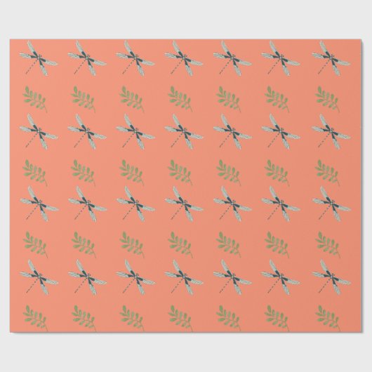 Dragonfly Delight: Koordiniertes Wrapping Paper Geschenkpapier (Flach)