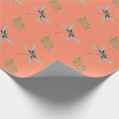 Dragonfly Delight: Koordiniertes Wrapping Paper Geschenkpapier (Ecke)