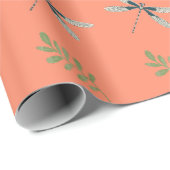 Dragonfly Delight: Koordiniertes Wrapping Paper Geschenkpapier (Rolleneckpunkt)
