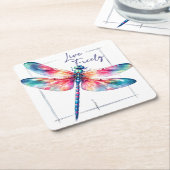 Dragonfly der Freiheit Rechteckiger Pappuntersetzer (angewinkelt)