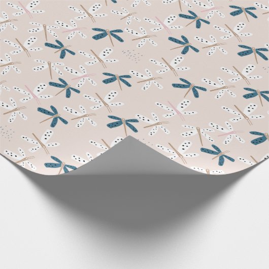 Dragonfly-Design Geschenkpapier (Ecke)