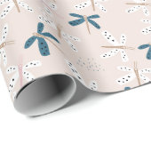 Dragonfly-Design Geschenkpapier (Rolleneckpunkt)