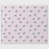 Dragonfly-Design in Rosa Geschenkpapier (Flach)