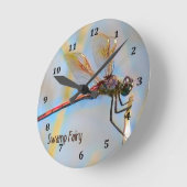 Dragonfly-Design mit goldaussehender Uhr (Winkel)
