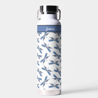 Dragonfly Design Muster Custom Water Flasche