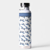 Dragonfly Design Muster Custom Water Flasche (Rechts)