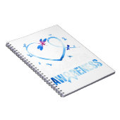 Dragonfly Diabetes Awareness Notizblock (Rechte Seite)
