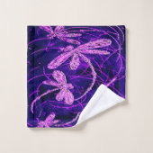 Dragonfly Disco Badhandtuch Set (Waschlappen)